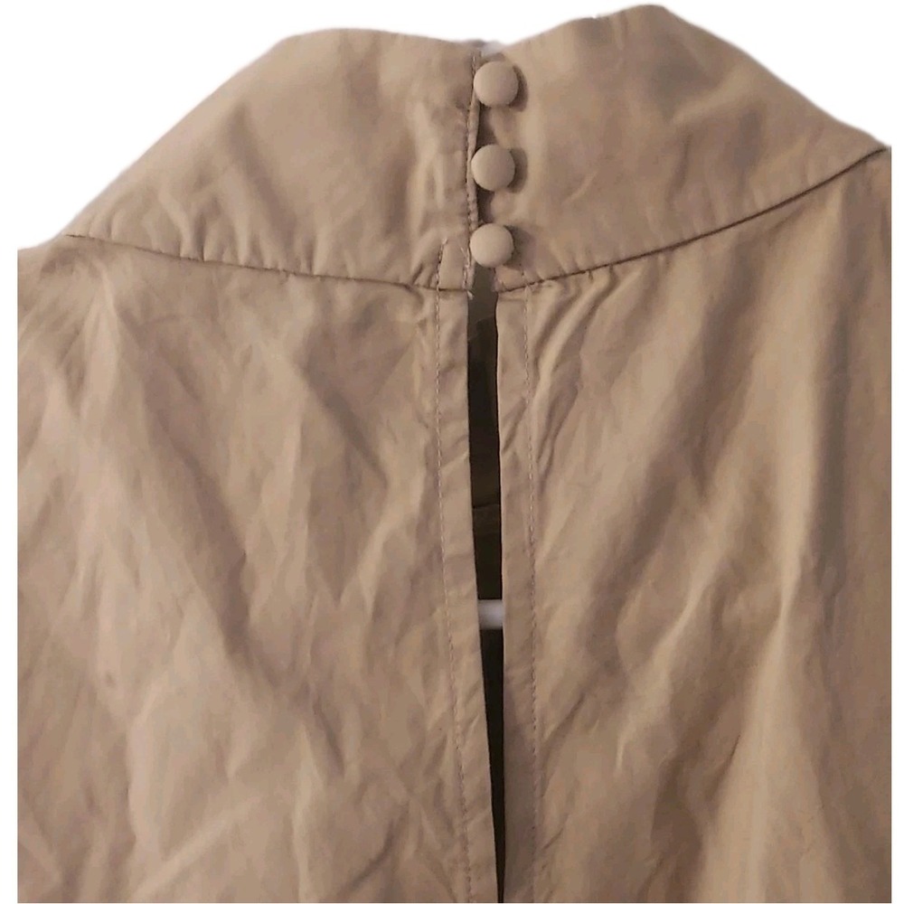 Banana Republic Sleeveless Career Blouse Womens X Small Modest pleated neck - Picture 4 of 5